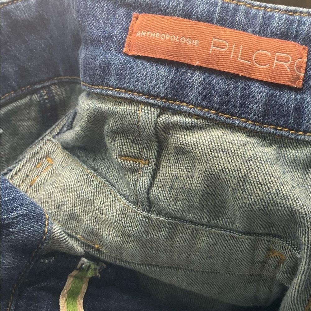 Anthropologie Pilcro Blue Relaxed Jeans with Distressed Details Size 25 - Picture 3 of 4
